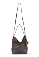 Parise 51 Large Bucket bag frontal view showcasing the adjustable and removable shoulder strap.